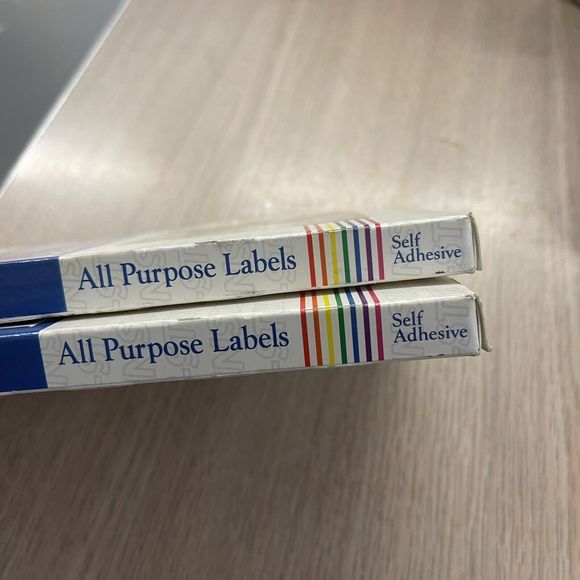 Lot Of (2) Maco MS-812 1/2 x 3/4" Labels, White, Removable, Pack of 1000 - Picture 3 of 4